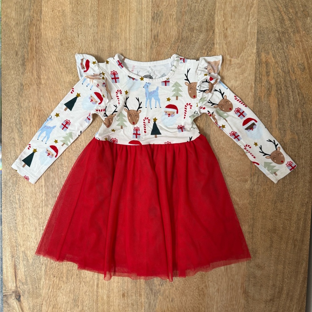 Emerson and Friends Bamboo and Tulle Christmas Dress